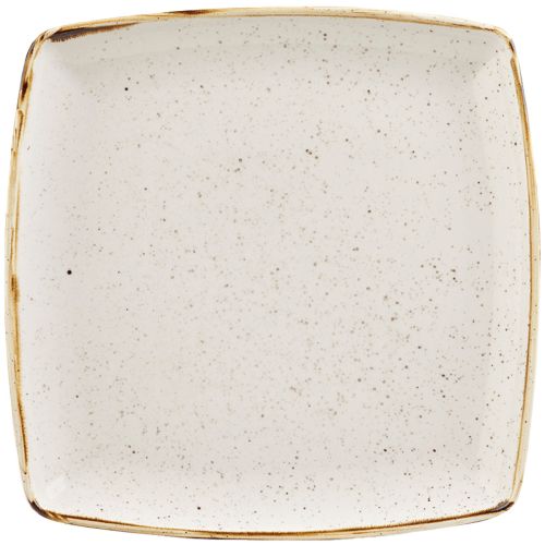 STONECAST WHITE SPECKLE DEEP SQUARE PLATE – SIZE: 26cm - Mabrook Hotel Supplies