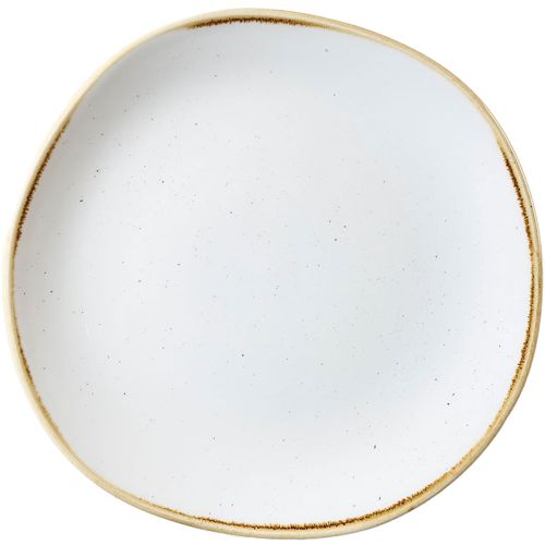 CHURCHILL STONECAST BARLEY WHITE ROUND TRACE PLATE 21 CM - Mabrook Hotel Supplies