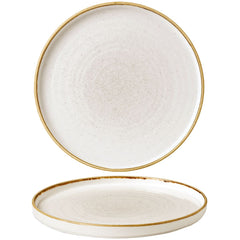 CHURCHILL STONECAST BARLEY WHITE WALLED PLATE 10 2/8". - Mabrook Hotel Supplies