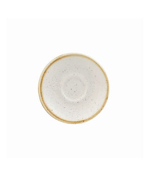 CHURCHILL SUPER VITRIFIED WHITE SPECKLE  ESPRESSO SAUCER  11.8 CM