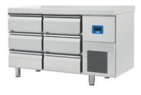 (79E4.27NMV.D1003) Comersa Counter Type Refrigerator with 6 Drawers without Backsplash. - Mabrook Hotel Supplies