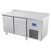 COUNTER TYPE REFRIGERATOR WITH DOUBLE DOOR ( 0 /+10°C) & WHEELS. (3 Years Warranty for only on Compressor & 2 Years for Digital Control + Fan).