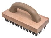 BRUSH WITH FLAT STEEL BRISTLES