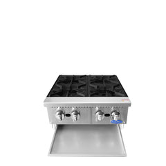 Atosa/ 4 Burners Countertop Ranges Hot Plate with 100,000 BTU.