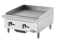 2 Burners Manual Gas Griddle with 60,000 BTU. - Mabrook Hotel Supplies