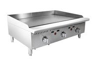 3 Burners Thermostatic Gas Griddle with 75,000 BTU. - Mabrook Hotel Supplies