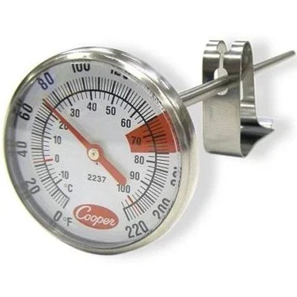 Cooper-Atkins 2237-04C-8 1.75" Dial Espresso/Milk Frothing Celsius Thermometer - Mabrook Hotel Supplies