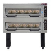 Delta Canada 2 Deck 3 + 3 = 6 (40x60cm) Electric Deck Oven with 2 Steam Module and 2 Stone Hearth. - Mabrook Hotel Supplies