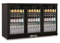 3 DOORS BACK-BAR DISPLAY COOLER WITH 2 SHELVES