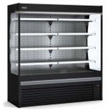 Multideck refrigerated display cabinet with double panoramic side glass  - LED Light each shelf & Top light.
