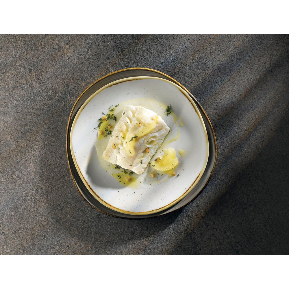 CHURCHILL STONECAST BARLEY WHITE ROUND TRACE PLATE 21 CM - Mabrook Hotel Supplies