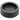 ROUND COFFEE TAMPER MAT, DIA: 8.1 CM - BLACK