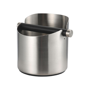 COFFEE KNOCK BOX STAINLESS STEEL BLACK COATED