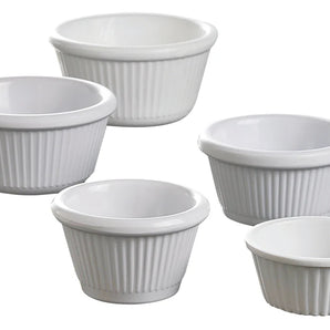 30Z FLUTED RAMEKIN IVORY