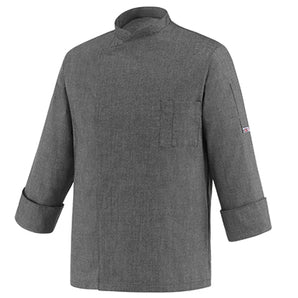 CHEFJACKET GREY MIX CHEAP POL. 65%  COT. 35%