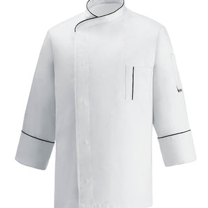 CHEFJACKET WHITE CESARE   MICROFIBER 100%