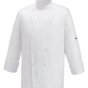 CHEFJACKET WHITE ICE MICROFIBER 100%