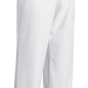 CHEFTROUSER COULISSE WITH PATCH WHITE EXTRA DRY MICROFIBER