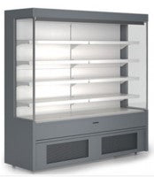 Plug in Grab & Go Refrigeration Cabinet , Color: Black with RAL 9005.