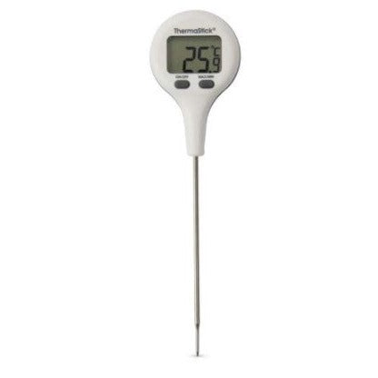 (OLD CODE: ETI-810301) THERMASTICK WATER RESISTANT WHITE THERMOMETER -49.9 TO 299.9°C  C/F SWITCHABLE MAX/MIN.