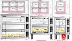 2 DECK OVEN EACH DECK 2 FULL OZI TRAY(80X60 CM)OR(4 40X60 CM - Mabrook Hotel Supplies