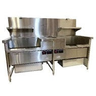 Double bin breading table c/w backsplash - Mabrook Hotel Supplies