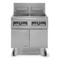 1 Full Pot & 1 Split Pot Gas Fryer W/Built in Filtration with SMART4U® K3000 Controller (FPPH255-2RCSC). - Mabrook Hotel Supplies