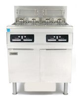 2 Full Pot Electric Fryer W/Built in Filtration with SMART4U® K3000 Controller.