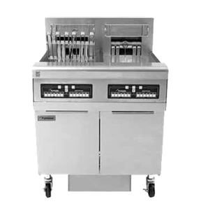 ELECTRIC FULL POT FRYER WITH BUILT IN FILTRATION & TWIN BASKET FRYER FOR EACH POT