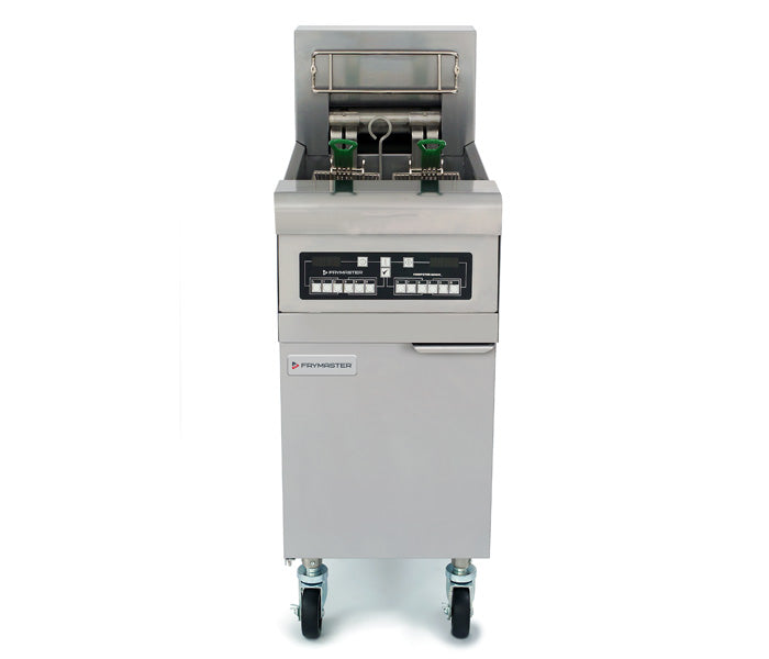 50 Lb (25 Ltr) High Effiency Electric Full Pot Fryer Floor Model with CM3.5 Controller & No Filter System (WITHOUT COVER). - Mabrook Hotel Supplies