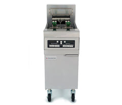 50 Lb (25 Ltr) High Effiency Electric Full Pot Fryer Floor Model with CM3.5 Controller & No Filter System (WITHOUT COVER). - Mabrook Hotel Supplies