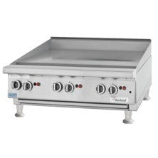 36 Heavy Duty Gas Countertop Griddle with Thermostatic Controls - 84,000 BTU.