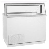 BO EQMT-BR-ECKDC87V-BR,Curved Glass Dipping Cabinet,  28 Cans.