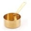 Mini Bytes Sauce Pan - 1 No. with 2" Long S.S Handle, (5.5x3 cm)-60ml, (2.25x1.25 in)- 2Oz, S.S Vintage Gold Finish