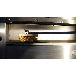 ROUND ROTATING HEAD OVEN BRUSH, BRASS BRISTLES - Mabrook Hotel Supplies