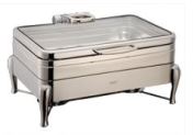 LUXURY CHAFING DISH FOULL SIZE-S/S STANDARD FRAME GLASS LIDC