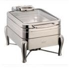 LUXURY CHAFING DISHHAF SIZE-S/S STANDARD FRAME GLASS LIDCAP.