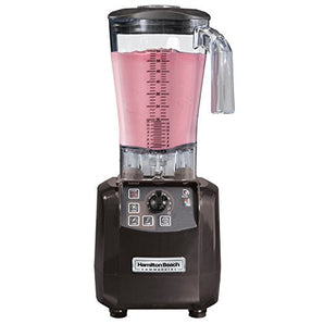 Hamilton Beach HBH650 Commercial Tempest 2 Speed Blender - Black with 64oz / 1.8L Wave~Action Polycarbonate Container