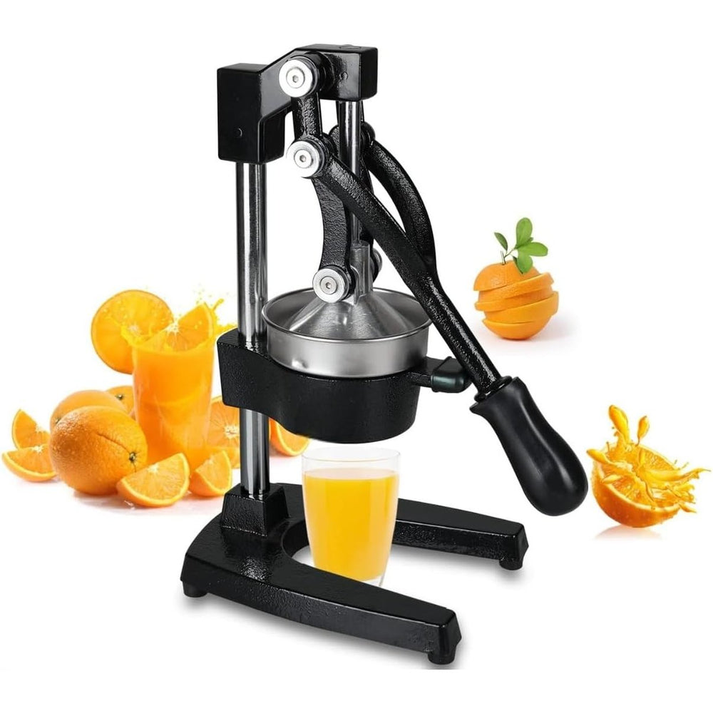 CAST IRON SQUEEZE JUICER W/BLACK PAINTING - Mabrook Hotel Supplies