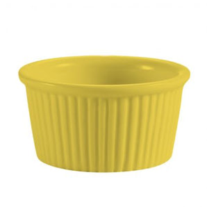 "RAMEKIN FLUTED MELAMINE, 3OZ, YELLOW COLOR"