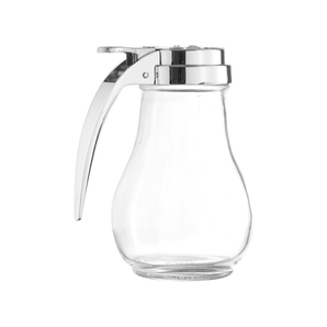 6OZ SYRUP DISPENSER W/CHROME PLATED ZINC ALLOY TOP