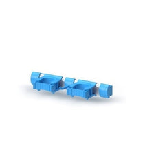 IGEAX TOOLS WALL BAR 30 CM WITH 2 HANDLE HOLDERS AND 1 HOOK, BLUE - Mabrook Hotel Supplies
