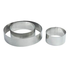 CAKE RING ROUND S/S 12x4.5 CM - Mabrook Hotel Supplies