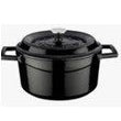 MINI CASSEROLE-DIAMETER: 10 CMS, COLOR: BLACK,