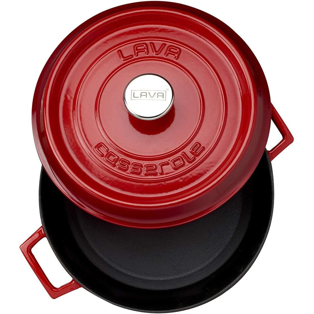 LAVA ROUND CASSEROLE - RED - Mabrook Hotel Supplies