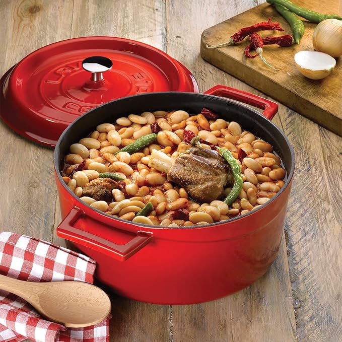 LAVA ROUND CASSEROLE - RED - Mabrook Hotel Supplies