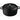 LAVA ROUND CASSEROLE BLACK- 32 CM