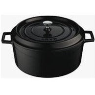 LAVA ROUND CASSEROLE BLACK- 32 CM