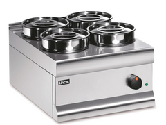 S/S ELECTRIC BAIN MARIE. COUNTERTOP. DRY HEAT. 4 ROUND POTS. - Mabrook Hotel Supplies