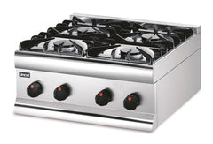 S/S GAS COUNTERTOP / BOILING TOP WITH 4 BURNERS. - Mabrook Hotel Supplies
